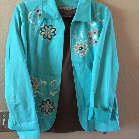 Darling Birch Hill Turquoise cotton Jacket - Picture 4 of 5